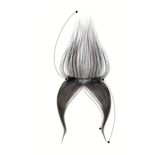  100% Human Hair Clip In Bangs Extensions cashymart