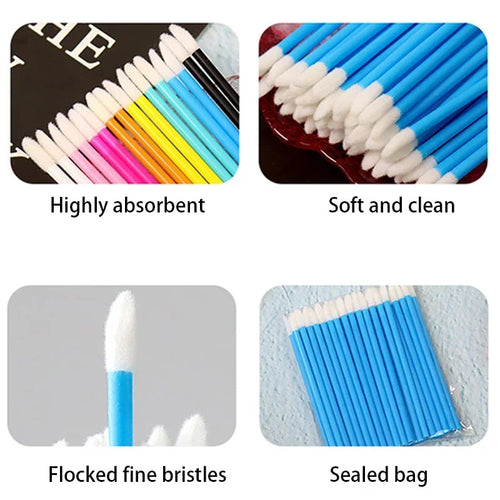  100 Pcs Eyelash Extension Makeup Brushes cashymart