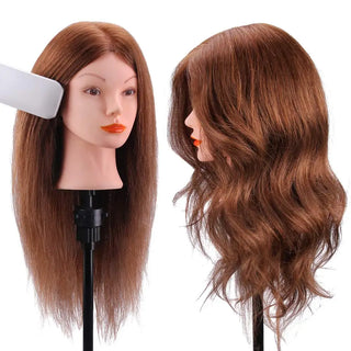  100 Percent Real Hair Doll Head Kit for Styling cashymart