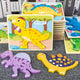 Wooden Dinosaur 3D Puzzle Jigsaw Set for Kids