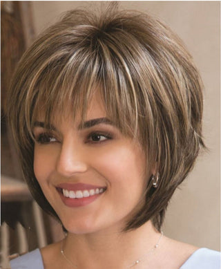  Natural Blonde Brown Short Wig cashymart