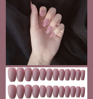  Frosted ballet fake nails cashymart