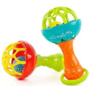  Intelligence Grasping Gums Plastic Hand Bell Rattle cashymart