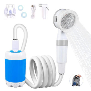  Portable Electric Shower for Camping and Travel with Rechargeable Battery cashymart