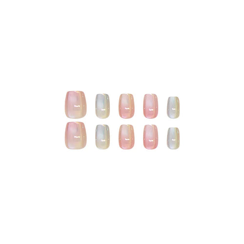  10Pcs Handmade Square Press On Nails Set cashymart