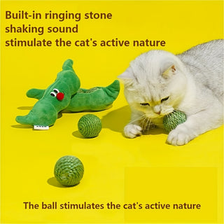  Sisal Pea-Pod Cat Toy with Built-In Storage cashymart