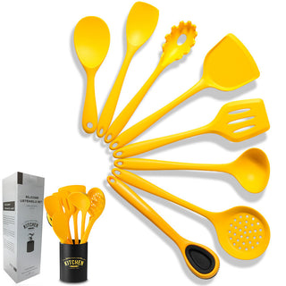  Silicone and Nylon Nonstick Kitchen Utensil Set cashymart