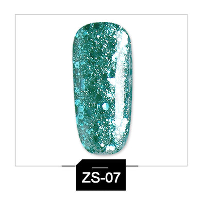  Glitter Phototherapy Nail Polish cashymart