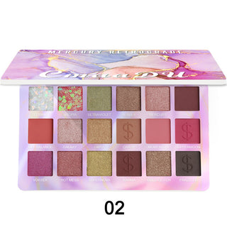  Shimmering 18-Color EVA Glitter Eyeshadow Palette cashymart