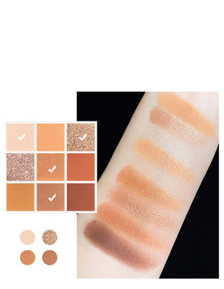  Charming 9-Color Matte and Shimmer Eyeshadow Palette cashymart