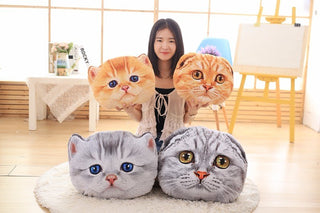  Cuddly Cat-Shaped Car Cushion and Nap Pillow cashymart