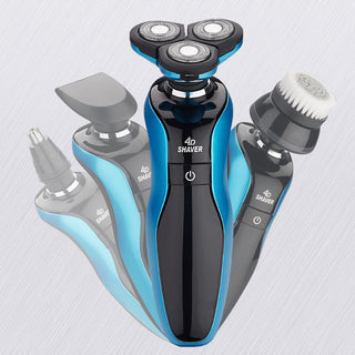  Gold & Blue Three-Blade Electric Shaver cashymart