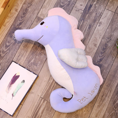  Seahorse Plush Doll Pillow cashymart