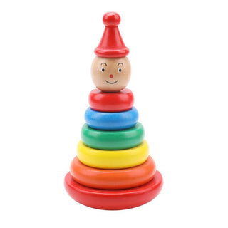  Educational Wooden Stacked Circle Toy cashymart