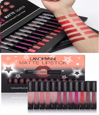  Long-Lasting Matte Velvet Lipstick Set cashymart