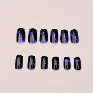  Black & White Ombre Nail Tips cashymart