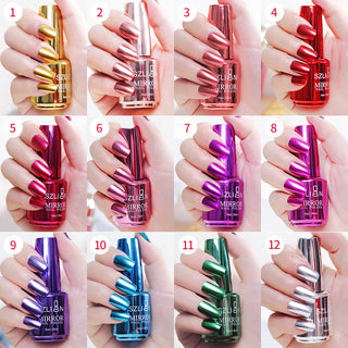  Mirror silver nail polish metal color stainless steel cashymart