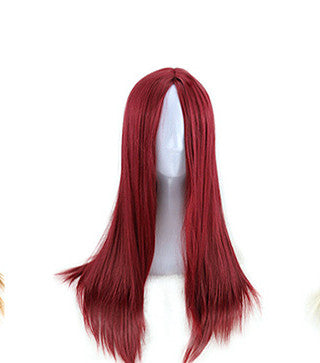  Split Black Long Straight Full Headgear Fashion Wig cashymart