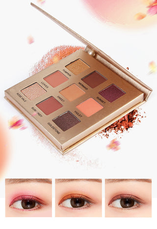  Golden 9-Color Matte Eyeshadow Palette cashymart