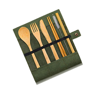  Eco-Friendly Bamboo Cutlery Set cashymart