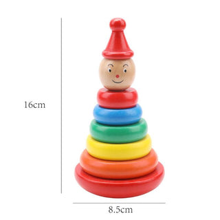  Educational Wooden Stacked Circle Toy cashymart