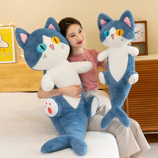  135cm Shark Cat Doll with Pillow Plush Toy cashymart
