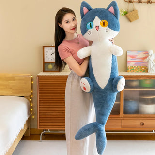  135cm Shark Cat Doll with Pillow Plush Toy cashymart