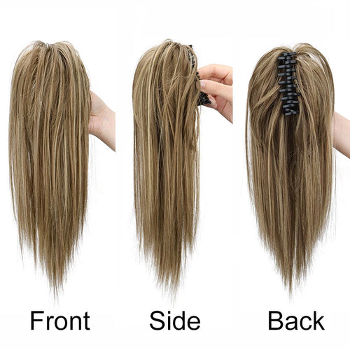  14 Inch Synthetic Straight Ponytail Extension cashymart
