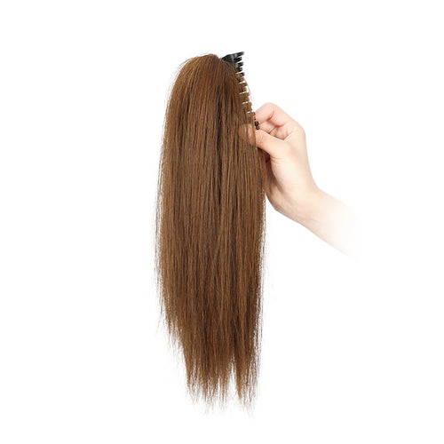  14 Inch Synthetic Straight Ponytail Extension cashymart