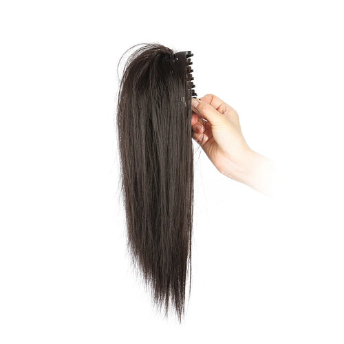  14 Inch Synthetic Straight Ponytail Extension cashymart