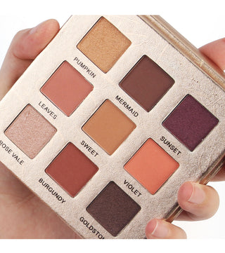  Golden 9-Color Matte Eyeshadow Palette cashymart