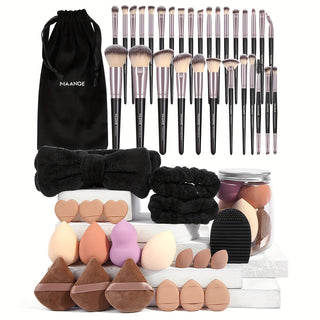  51-Piece Pro Makeup Brush Set cashymart