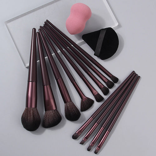  14PCS High-Quality Makeup Brush Set with Beauty Egg Puff cashymart