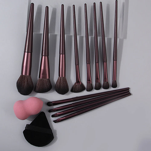  14PCS High-Quality Makeup Brush Set with Beauty Egg Puff cashymart