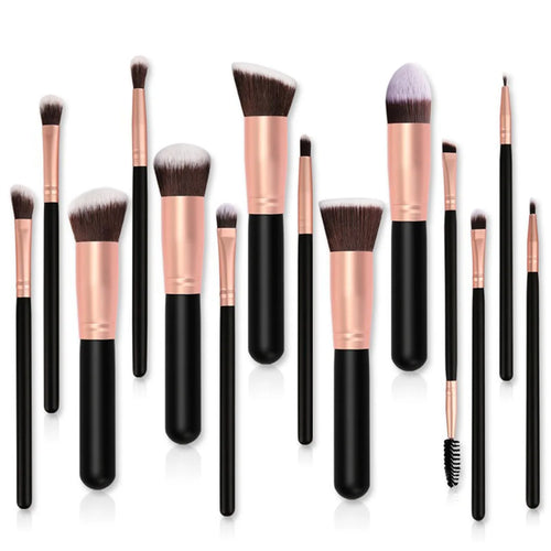  14Pcs Makeup Brush Set with Free Sponge cashymart