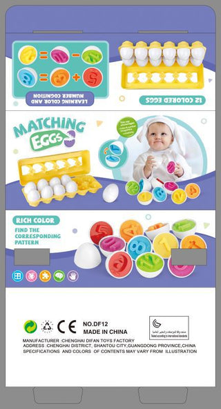  Egg Shape Matching Educational Toy for Kids cashymart