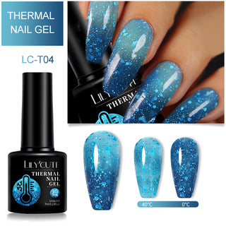  Winter Magic Color Changing Thermal Gel Nail Polish cashymart