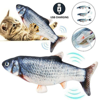  Interactive Electric Fish Cat Toy cashymart