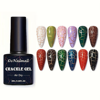  12-Color Crackle Gel Polish Set cashymart