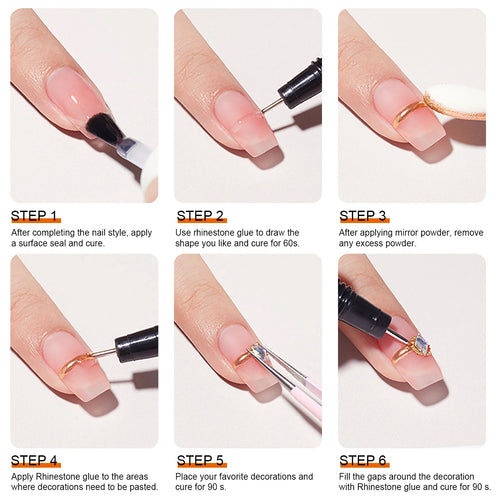  15mL Gel Nail Glue for Rhinestones and Gems cashymart