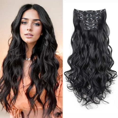  16 Clips 24 Inch Curly Hair Extensions cashymart