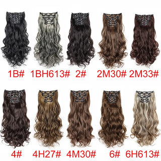  16 Clips 24 Inch Curly Hair Extensions cashymart