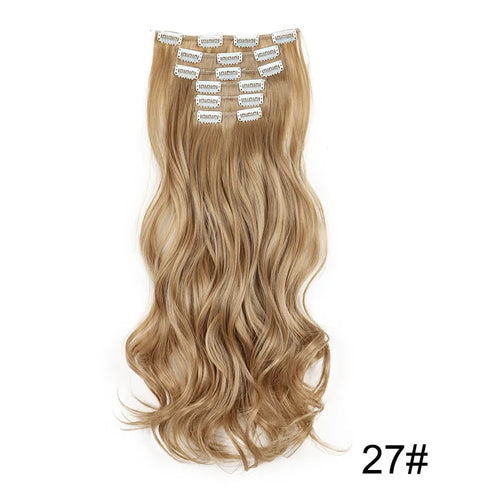  16 Clips 24 Inch Curly Hair Extensions cashymart