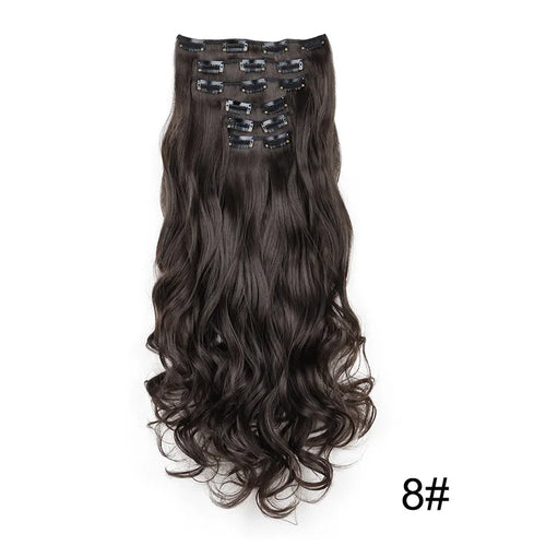  16 Clips 24 Inch Curly Hair Extensions cashymart