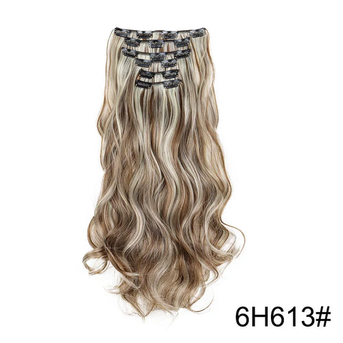  16 Clips 24 Inch Curly Hair Extensions cashymart