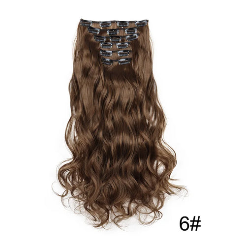  16 Clips 24 Inch Curly Hair Extensions cashymart