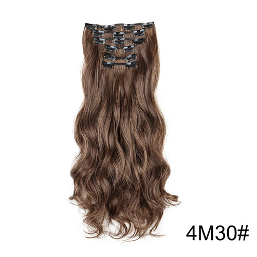  16 Clips 24 Inch Curly Hair Extensions cashymart