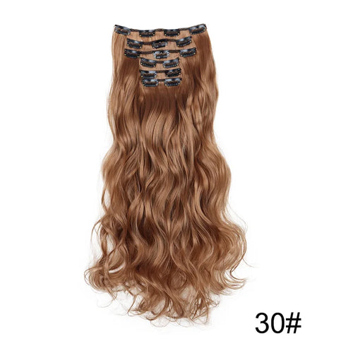  16 Clips 24 Inch Curly Hair Extensions cashymart