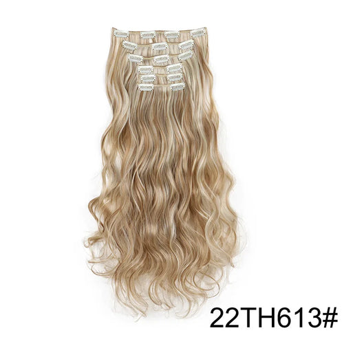  16 Clips 24 Inch Curly Hair Extensions cashymart