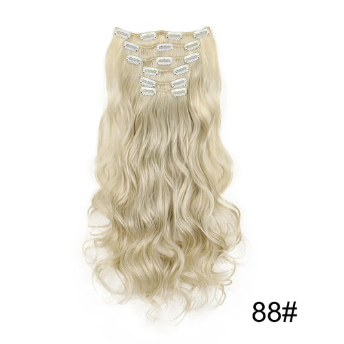  16 Clips 24 Inch Curly Hair Extensions cashymart